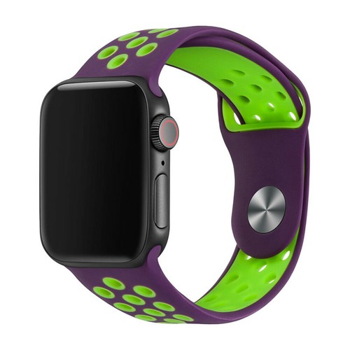 Correa de silicona deportiva para Apple Watch 8 7 6 5 4 3 2 1 SE 38/40/41/42/44/45 - Imagen 34 de 47