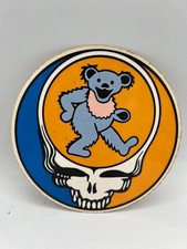 Vintage Grateful Dead Marching Bear Lightning Skull Hippy Window Sticker Decal