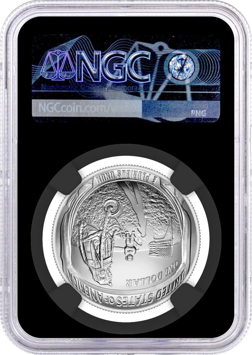 ★激レア★2019年アポロ11★50周年記念★MS70★銀貨★50c★PCGS ☆激レア☆2019年アポロ11☆50周年記念☆MS70世界最高グレード