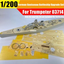 1/200 Scale German Gneisenau Battleship Super Upgrade Set for Trumpeter 03714