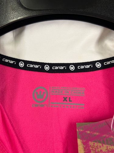 Canari Jersey Womens Extra Large Pink White Flurry Cold Weather Warm Polyester - Picture 7 of 15