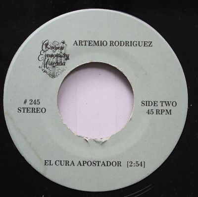 Pop 45 Artemio Rodriguez - El Cura Apostador / El Vagabundo On N/A