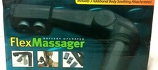 NEW Flex Massager Battery Op Personal Massage Device 3 Soothing Attachments