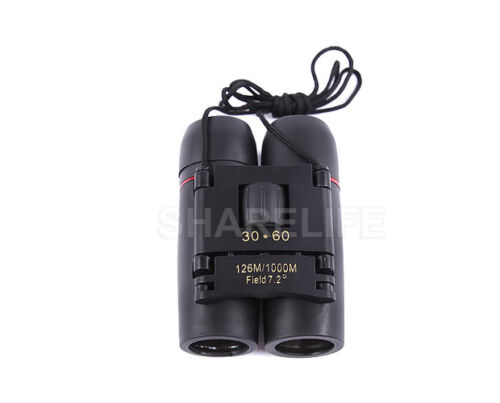 Binoculars Day Night Vision Mini Folding 30x60 Telescope Outdoor Hunting Travel - Picture 3 of 9