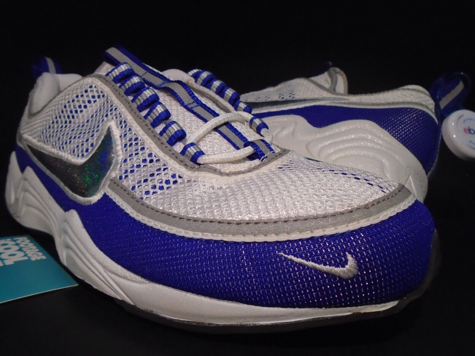 1997 OG NIKE AIR ZOOM SPIRIDON WHITE SILVER CONCORD PURPLE BLACK 