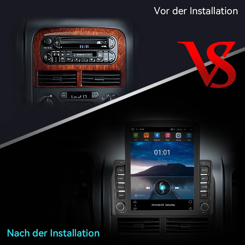 9" Android 13 Carplay Autoradio GPS Navi WiFi für Jeep Grand Cherokee WJ/WG 64GB - Bild 3 von 4