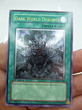 Yugioh Dark World Dealings 1st Edition STON-EN038 Strike of Neos Card NO RETURNS