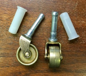 Piano Caster//Wheel for Spinet//Console Back//Rear Vertical