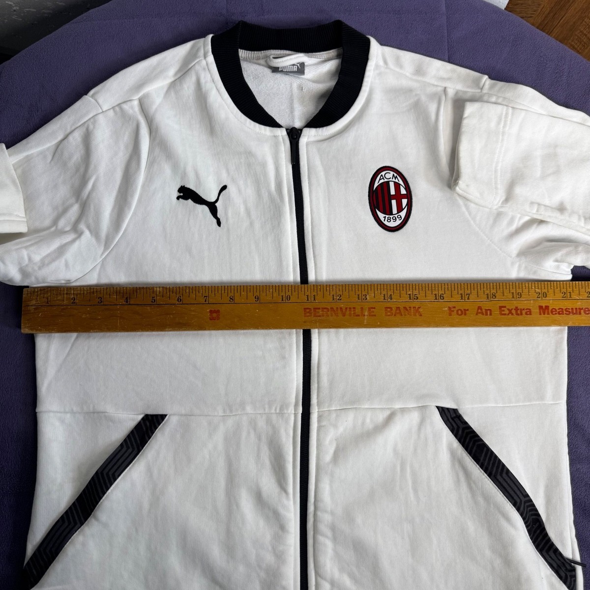 AC MILAN FOOTBALL TRAINING TRACK JACKET PUMA 758220-14 MEN'S M | eBay