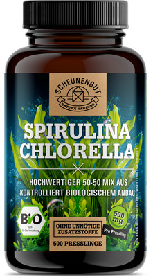 Scheunengut  Bio Spirulina Chlorella Presslinge