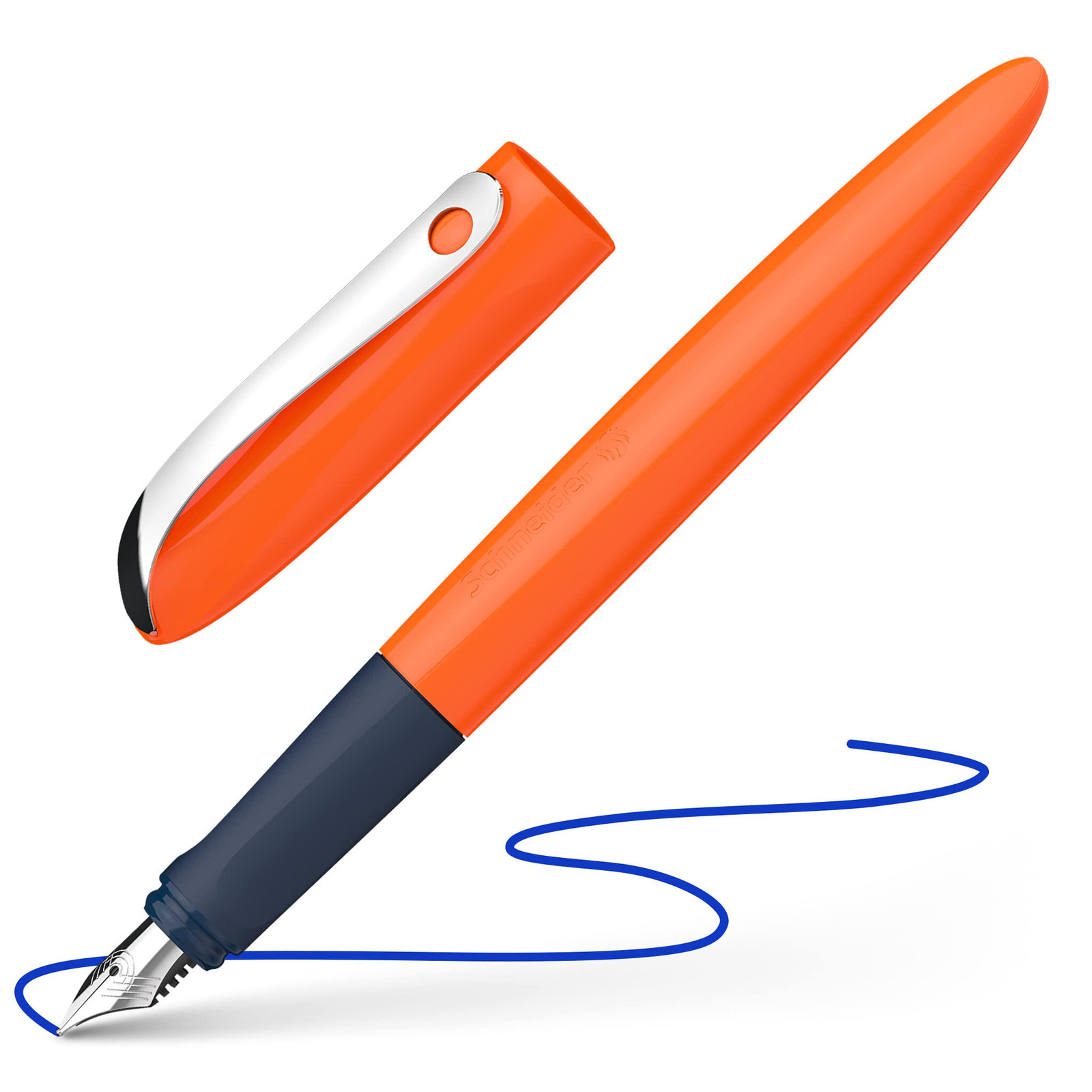 Schneider 162116 Wavy Fountain Pen for Right-Handed and Left-Handers with Beginn