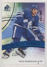2020 SP Game Used Authentic Rookies Blue Burst 198/199 Nick Robertson #155 0a4