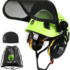 Forstbetrieb-Kettensäge-Schutzhelm EN397 5-in-1-System mit Visier