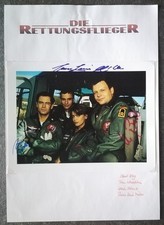 A119 Rettungsflieger G. Kling T. Wlaschika P. Müller U. Bähnk 4 x Foto signiert