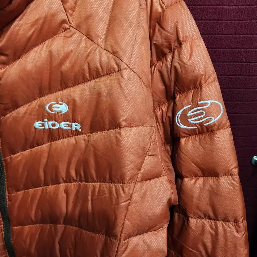 Eider Orange Lightweight Down Puffer Jacket - 750… - image 4