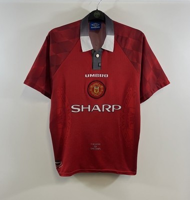Manchester United Beckham 10 Home Football Shirt 1996/98 Adults