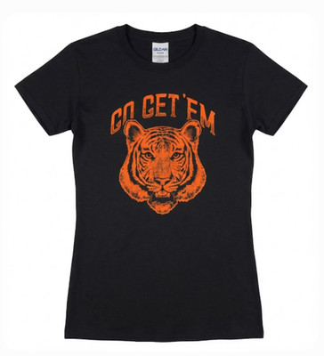 Go Get Em Tiger Funny Motivational T-Shirt - Womens Cat Tee