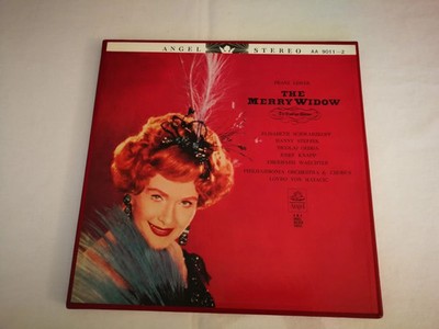 2 LP Box Lehar Die lustige Witwe Von Matacic Scwharzkopf Gedda Japan Rotwachs