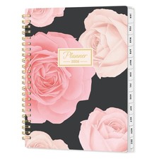 2026 Weekly and Monthly Planner January to December 2026 Spiral Binding w/ Tabs