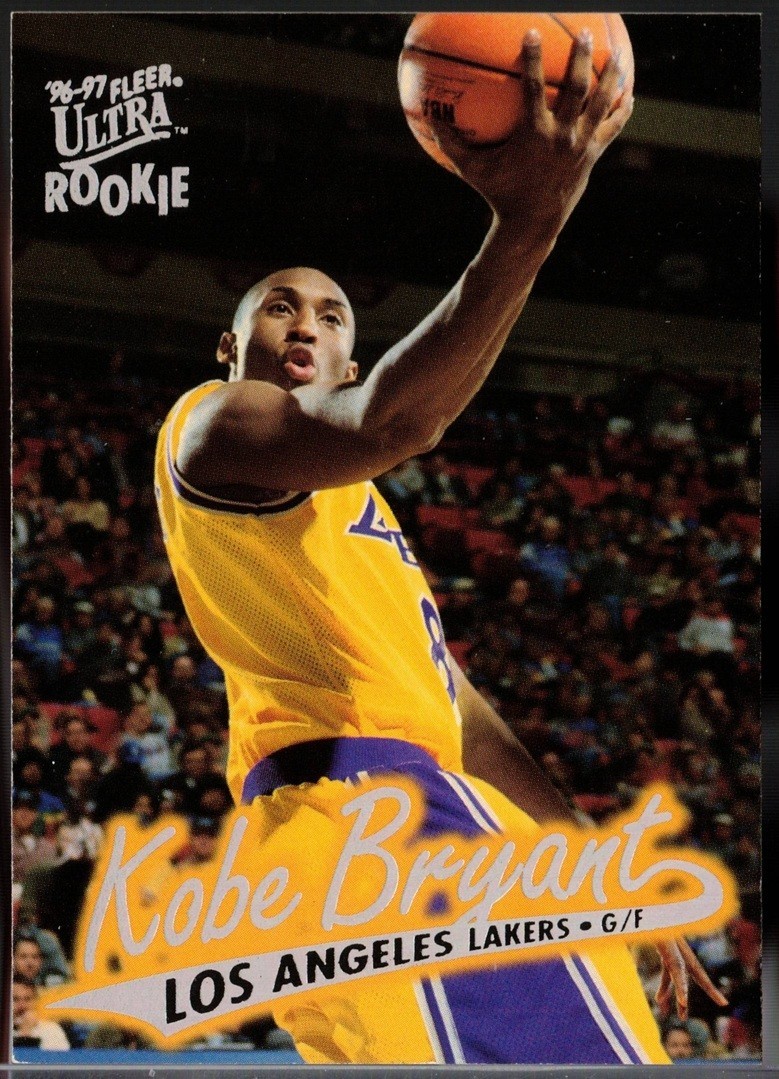 1996-97 Fleer Ultra Basketball #52 Kobe Bryant Rookie Card RC Lakers