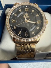 Montres Prestige X Invicta MPW  0238 Men  s Watch 45mm Gold Tone Black Dial Quartz