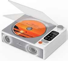Leapwell CD Player Portable Bluetooth Desktop CD Players for Home with Speakers