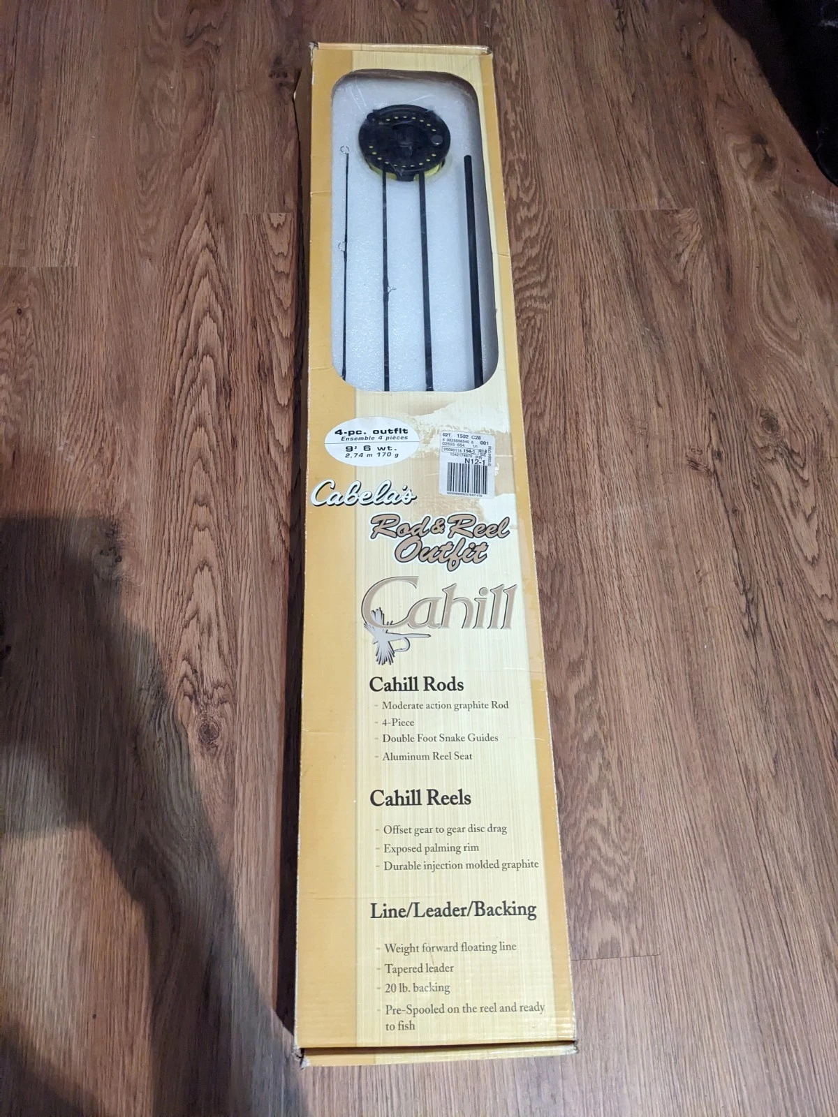 NEW O/B - Cabela's Rod & Reel 4-pc. Outfit Cahill Graphite Rod W/ Box