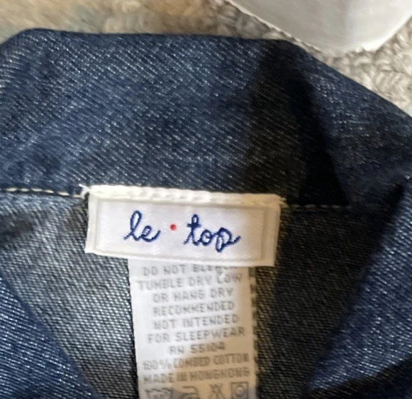 CHAQUETA LE TOP NIÑA TALLA 3TJEAN CON FLECOS DE CABALLOS EN LA ESPALDA Foto 2 de 3