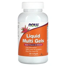 Now Foods Liquid Multi Gels 180 Softgels GMP Quality Assured
