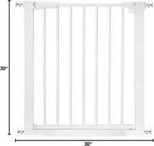 Wide Baby Gate for Stairs 30"-32'' Dog Gates for The House Doorways and Extra
