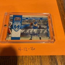 MATTHEW STAFFORD 2011 PANINI THREADS GRIDIRON KINGS JERSEY PATCH Auto 10/15 Lion