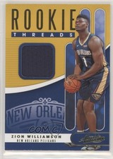 2019-20 Panini Absolute Memorabilia Rookie Threads Level 1 Zion Williamson j3z