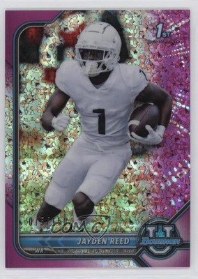 2021 Bowman U Chrome Prospects Fuchsia Mini-Diamond Refractor Jayden Reed 0rd2
