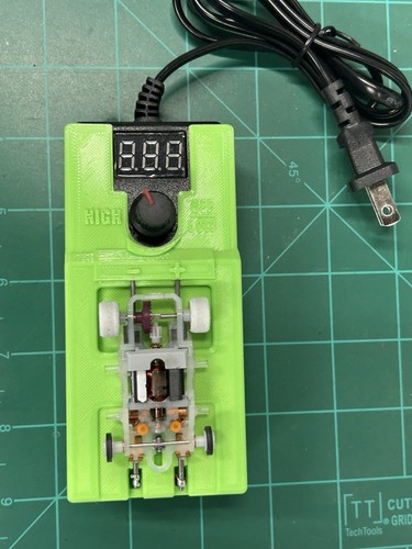 Hot Green Adj Break In Stand Ghost Cat Fray T-Jet H-O Slot Car Aurora Tyco Afx - Picture 4 of 12