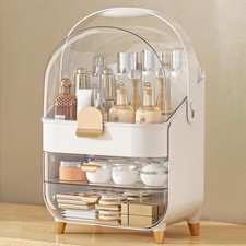 Rose Gold Makeup Organizer for Vanity, Skincare  Cosmetic Storage Display