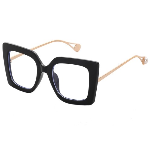 Teumire Übergroße Quadratische Blaulicht Blockierende Brille für Frauen Dicke Mode...