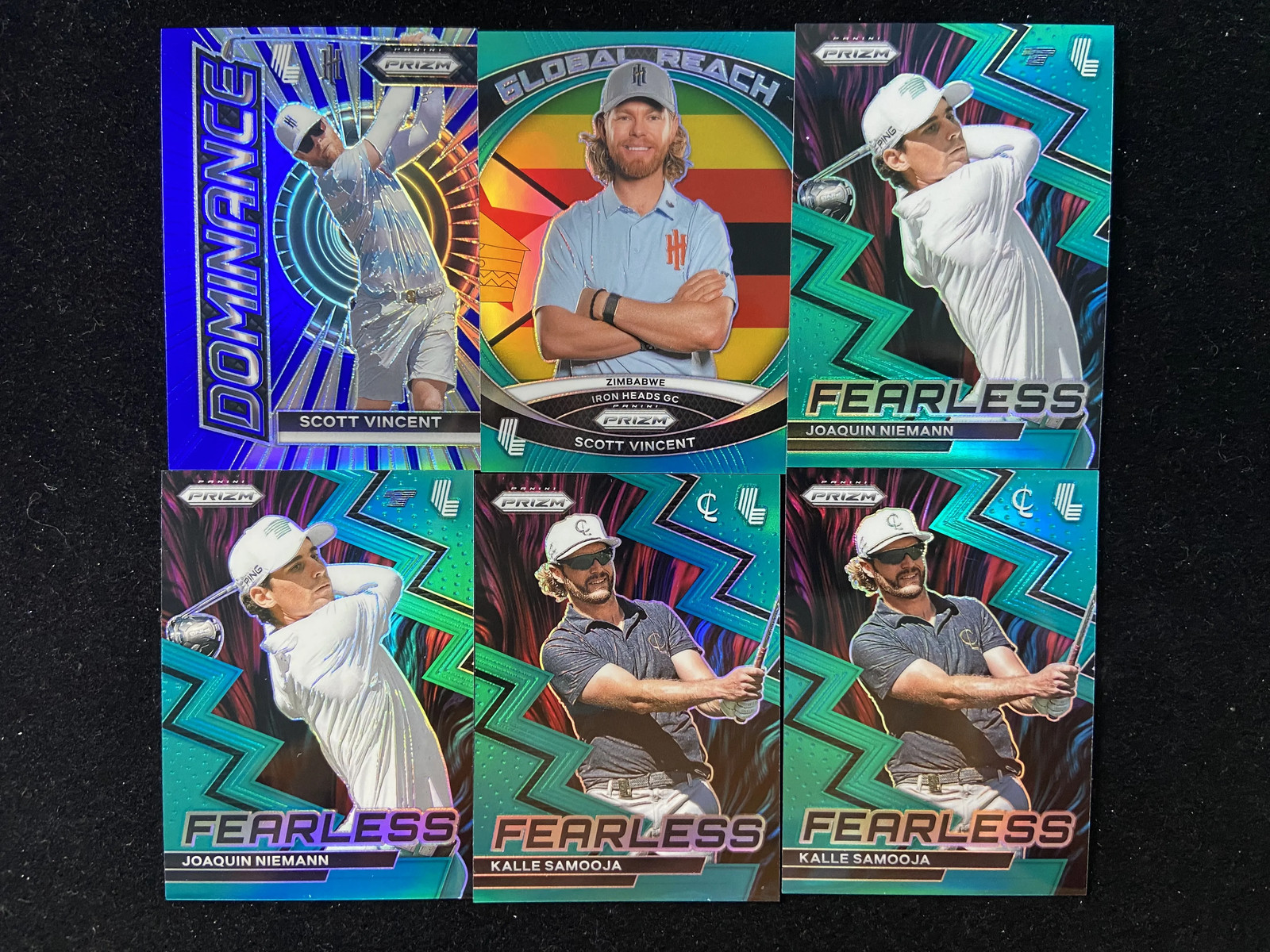 2024 Prizm LIV Golf Dominance Blue /99 Lot of 6 Cards KM029
