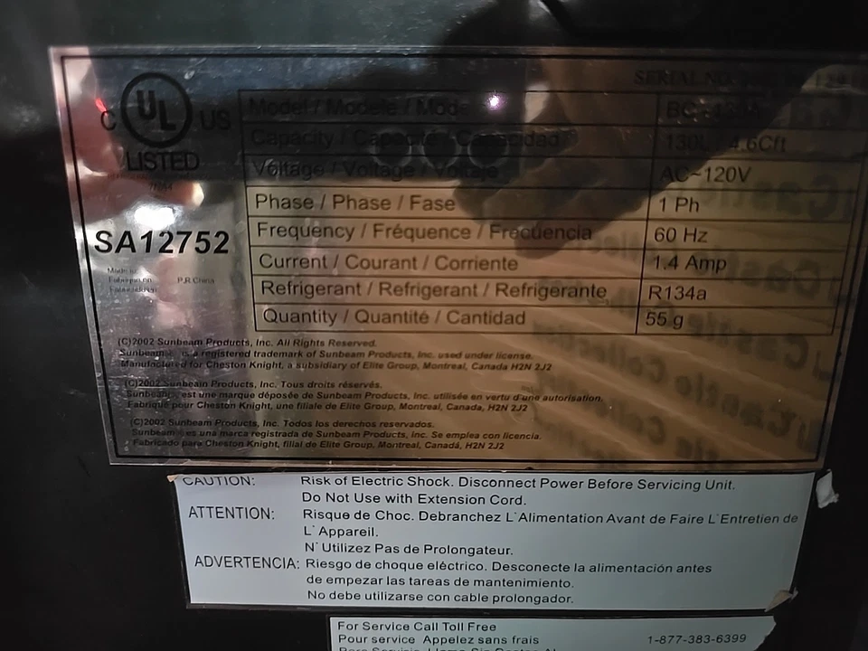 ENFRIADOR DE VINO SUNBEAM Foto 3 de 4