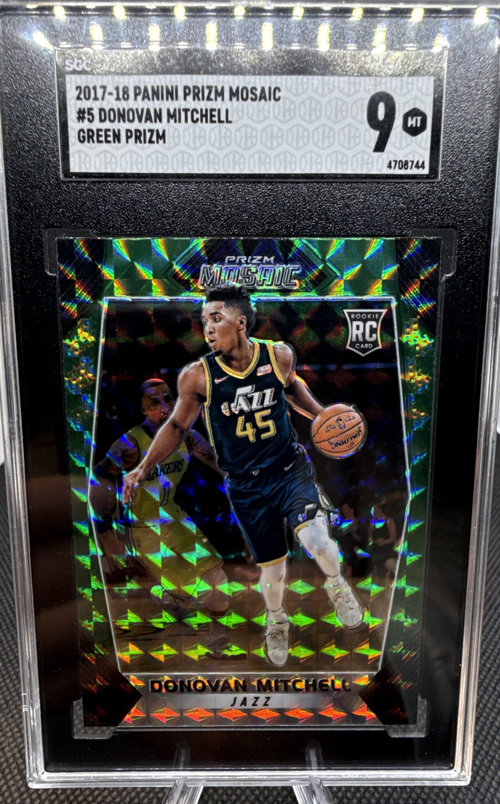 2017-18 Panini Prizm Mosaic - Donovan Mitchell #5 Green (RC)