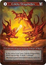 Sorcery Contested Realm - Beta - Foil - Colicky Dragonettes