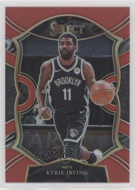 2020-21 Panini Select Concourse Red Prizm 63/199 Kyrie Irving #42 e0v