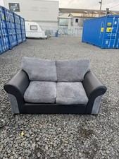 2 Seater Grey Black Sofa GREAT CONDITION DELIVERY AVAILABLE🚚