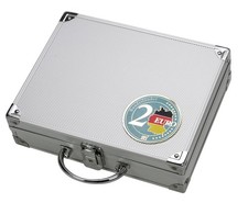 Alu M&uuml;nzenkoffer f&uuml;r 2-Euro-M&uuml;nzen Bundesl&auml;nder M&uuml;nzkoffer f&uuml;r 180/210Stk I SAFE