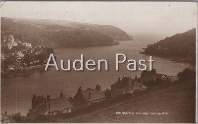 Alte Postkarte Der Mund des Dart Dartmouth Devon verschickt 1909 Edwardianisch