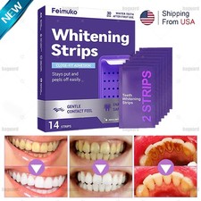 NEW Purple Teeth Whitening Strips   Stain Removal with Whitening  Color Correct
