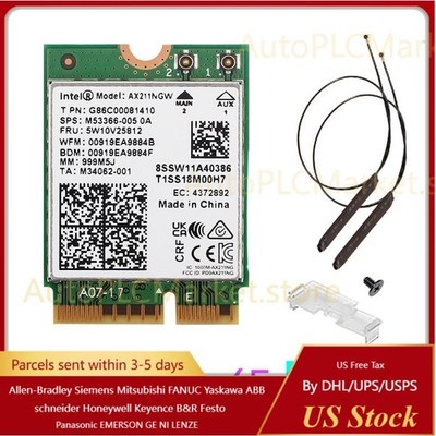 Intel Wi-Fi 6E AX211NGW M.2 2230 CNVio2 Key E 802.11ax WiFi Card WiFi Antenna PC