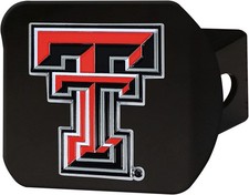 Black 3D Molded Trailer Hitch Cover For 2 Inch Class Iii Hitches Team Logo