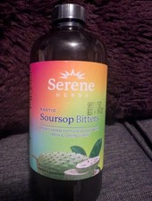 Serene Herbs Soursop Bitters Liquid 16 fl oz Vegan Gut Health Detox Vitality