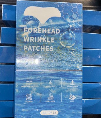 7x Lot - Forehead Wrinkle Patches 12 Per Box (84 Total) Collagen Vitamin E Aloe
