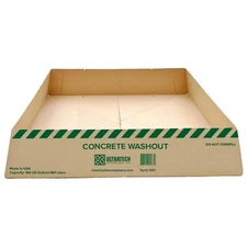 ULTRATECH 3517 Ultra-Concrete Washout Berm,Brown,60" L 797FL9
